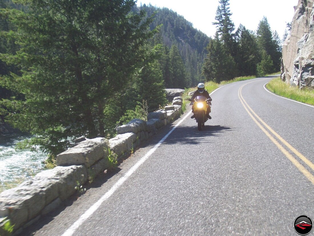 Yellowstone National Park twisty road