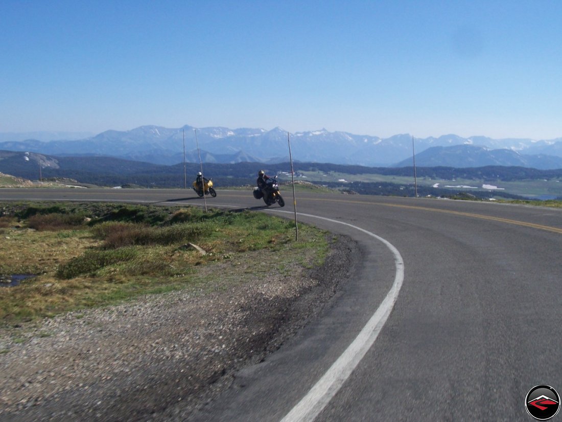 Motorcycles on Beartooth Pass