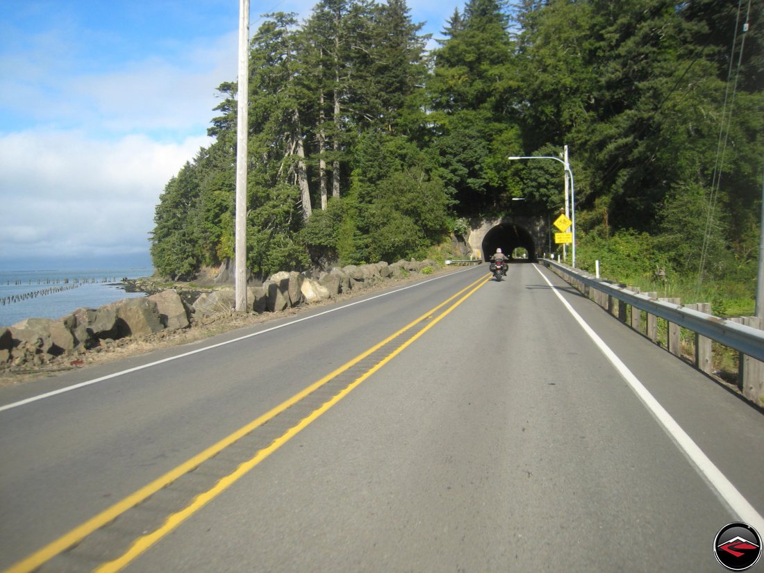 Entering the tunnell near Chinook, Washington