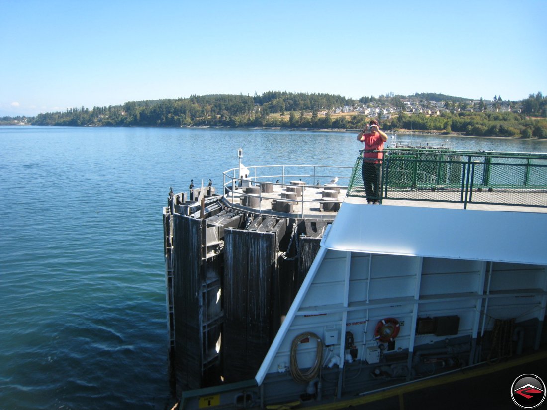 Anacortes ferry getting ready to disembark