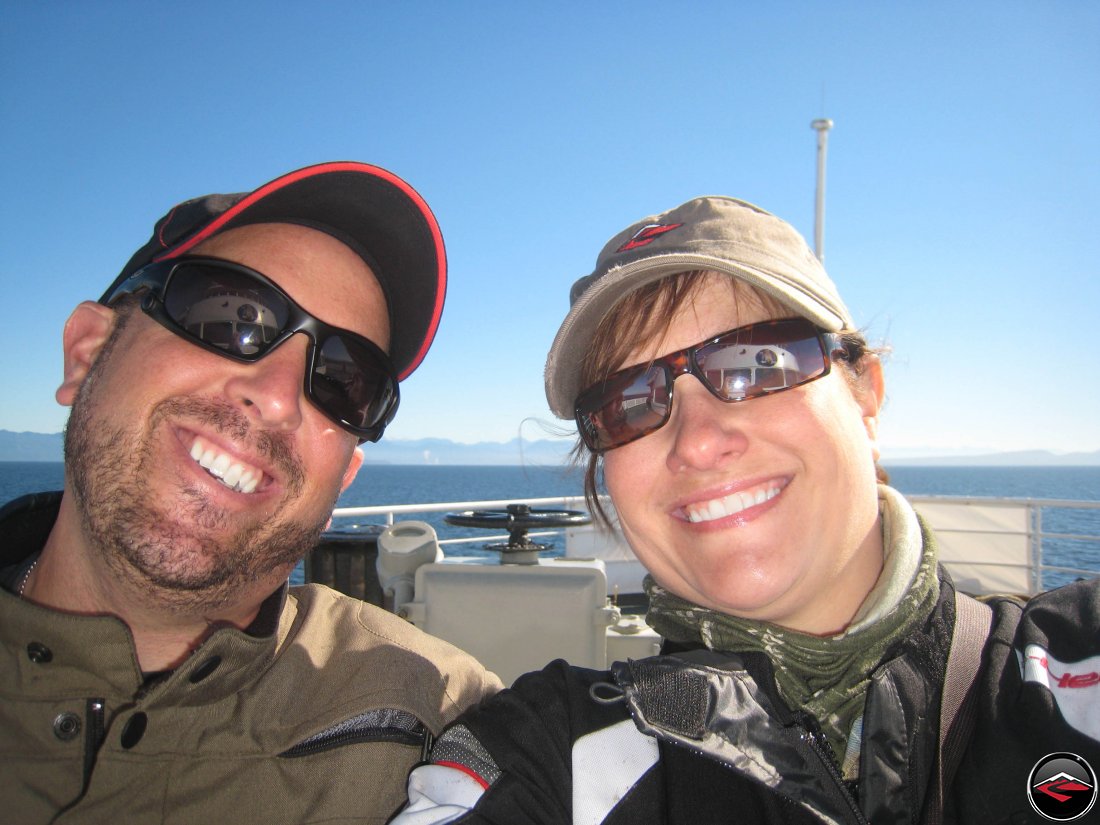 Ferry boat ride to Powell River, British Columbia