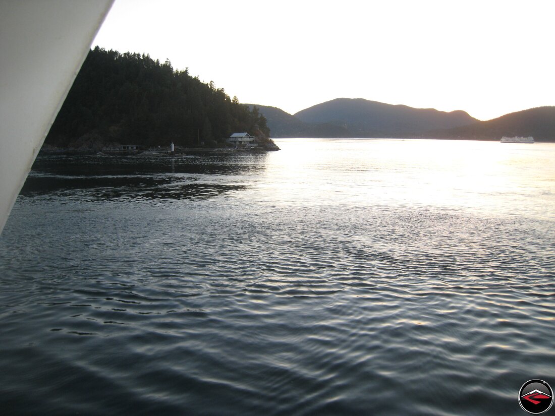 View of a Ferry boat from a Ferry Boat