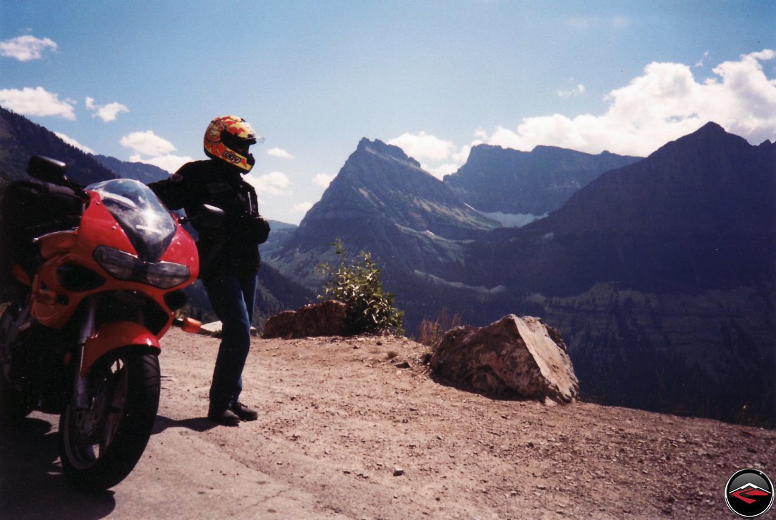 epic scenery at the top of logan pass in glacier national park