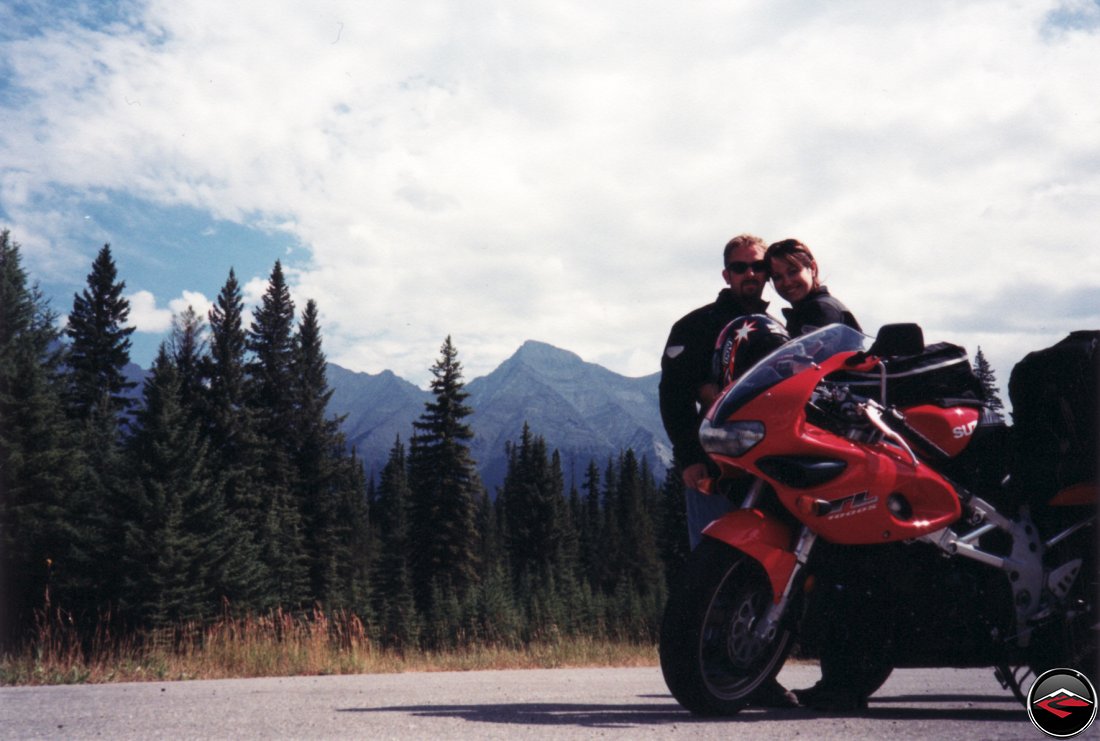 Suzuki TL1000S motorcycle in the Canadian cuddles