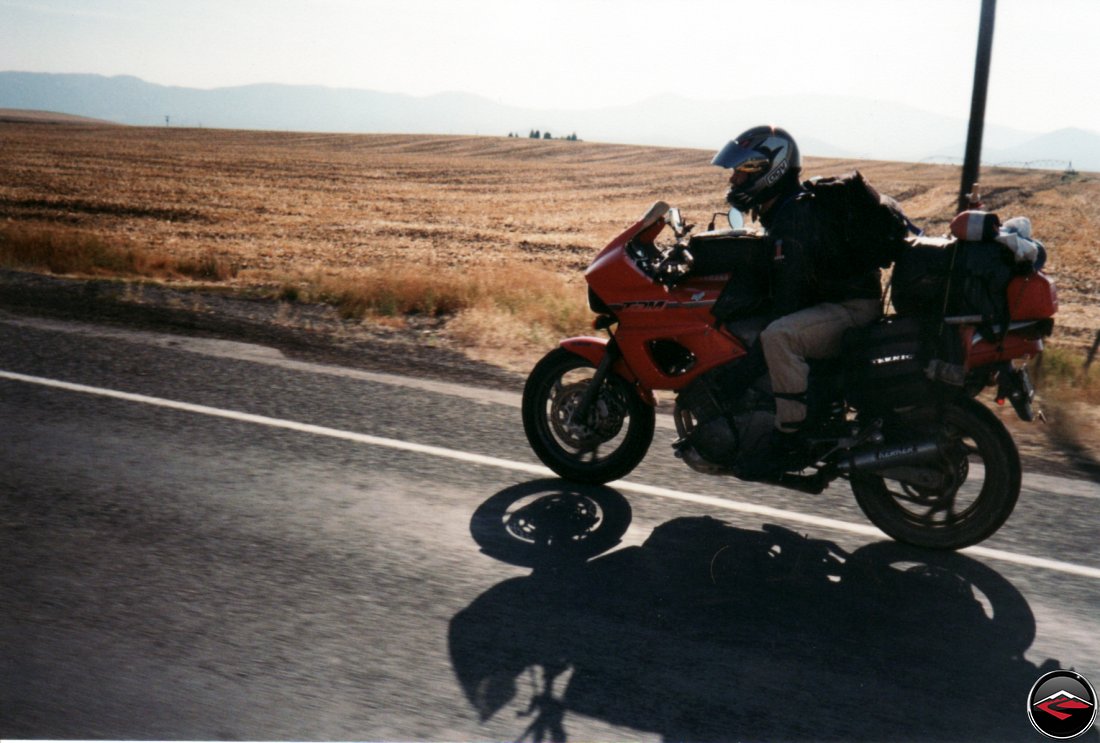 danny on the Yamaha TDM850