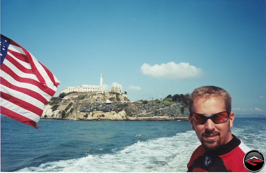 Ferry boat from Alcatraz Island in the San Francisco Bay