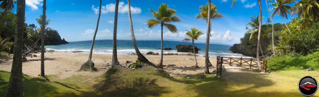 the beach at La Tambora Beach Resort