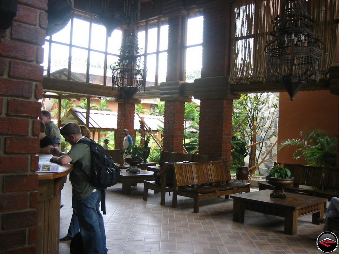 checking into the hotel grand jimenoa in jarabacoa dominican republic