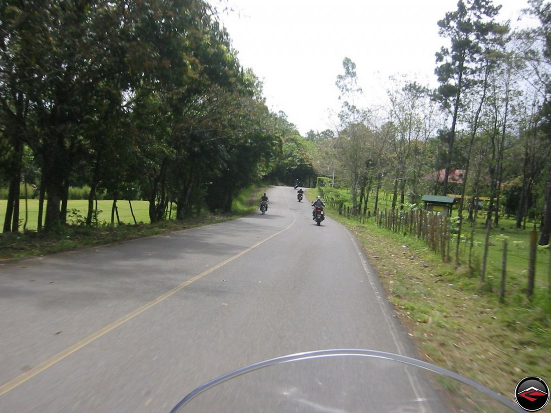 Motorcycles in the Dominican Republic on high quality asphalt roads