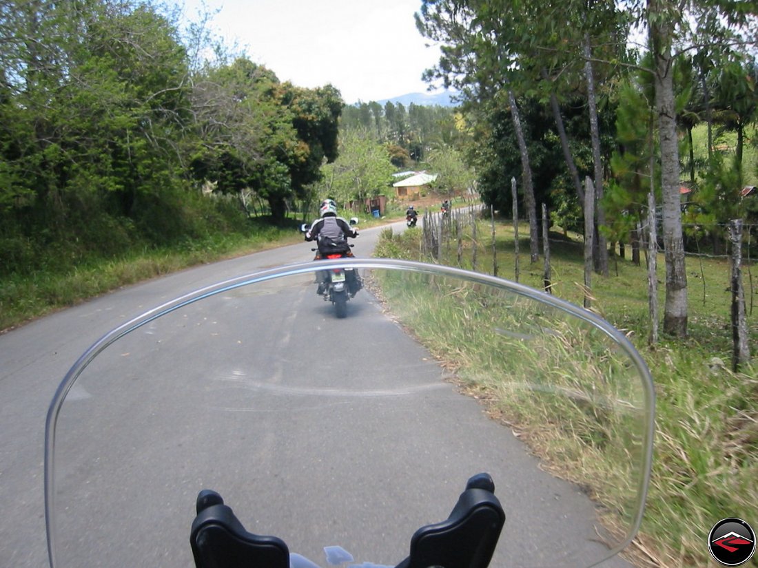 motorcycles riding to lunch