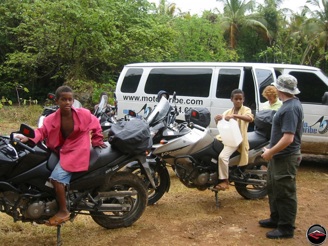 talking with caribbean kids