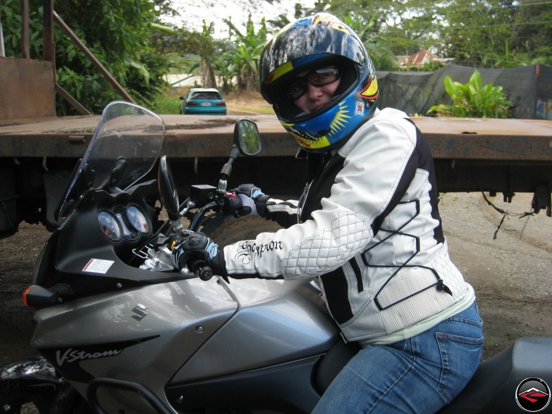 MotoCaribe Motorcycle Rider at Monte Alto Coffee