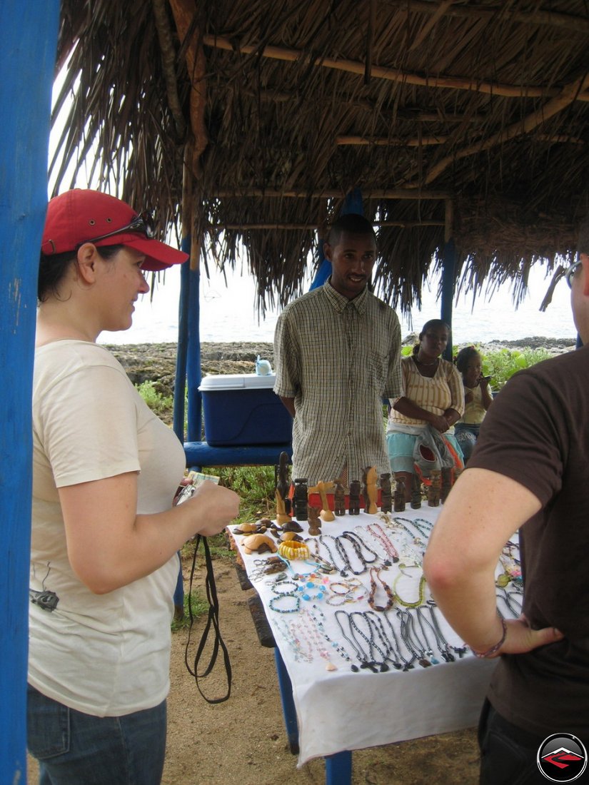 negotiating a better price at a caribbean shop