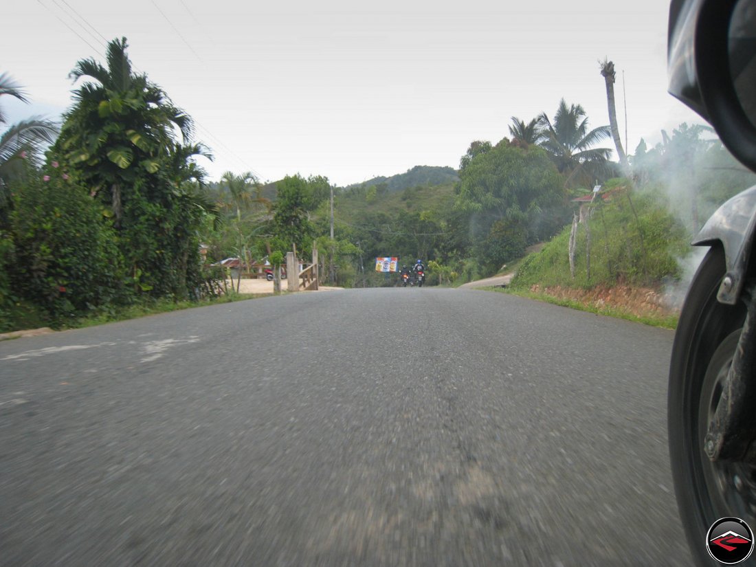 Crossing a mountain range in El Limon Samana Dominican Republic