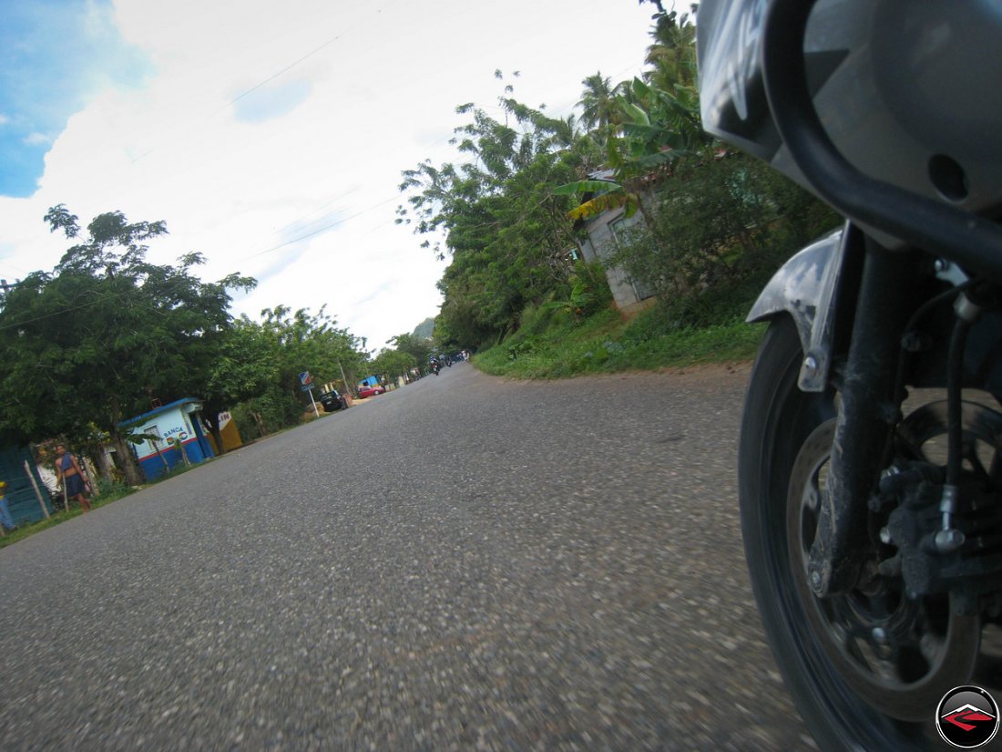 riding a motorcycle through samana dominican republic