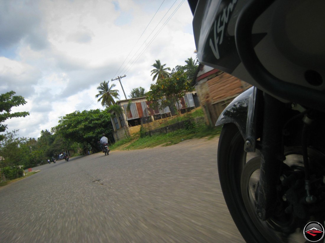 motorcycle riding through the dominican republic