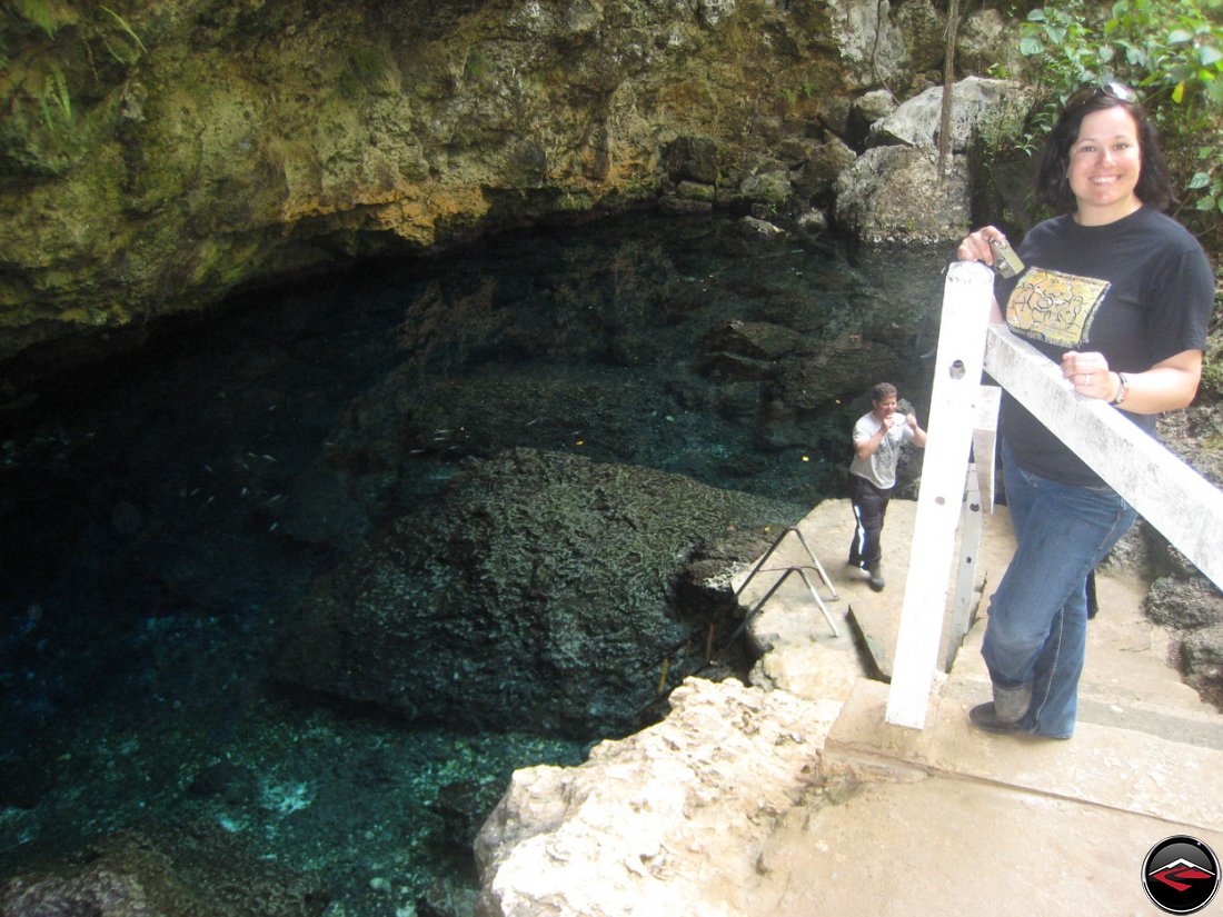 Fresh water spring in the dominican republic