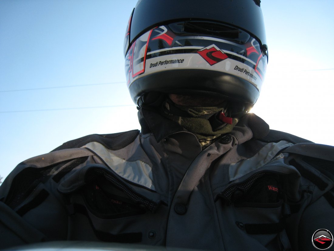 Wearing a Buff for motorcycling