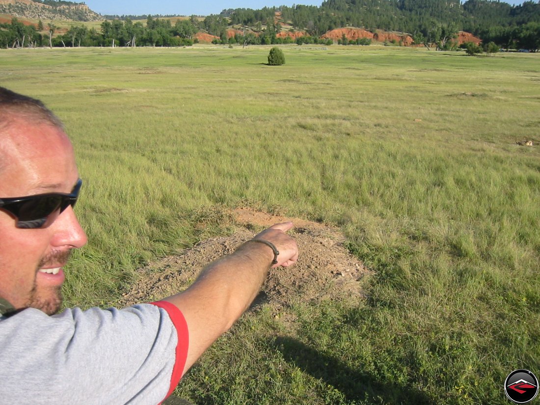 Pointing at Prarie Dogs