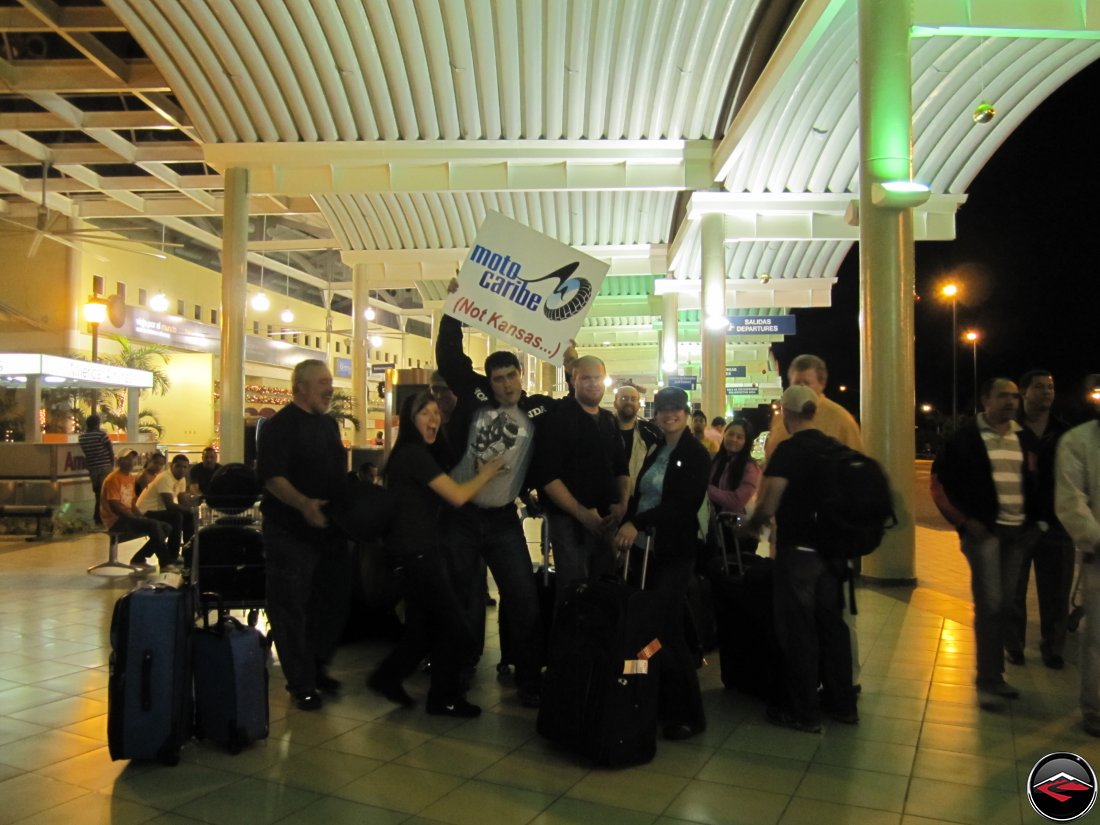 Arriving in the Dominican Republic, at the Santiago Airport late at night