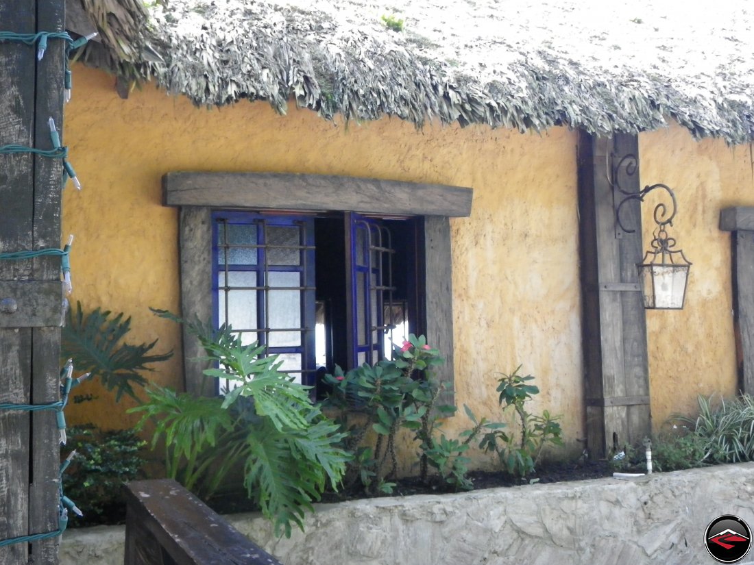 Pretty caribbean windows at the Cafeto Restaurant Espaillat Dominican Republic