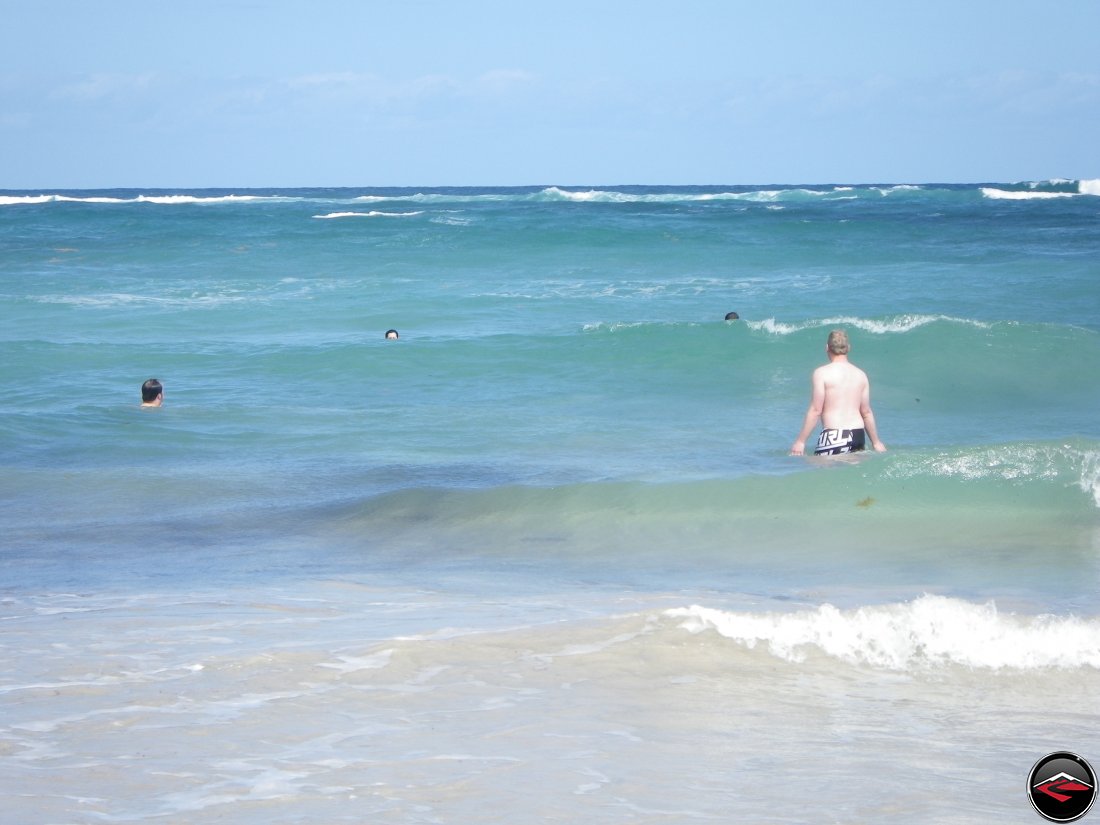 pefectly blue warm caribbean water