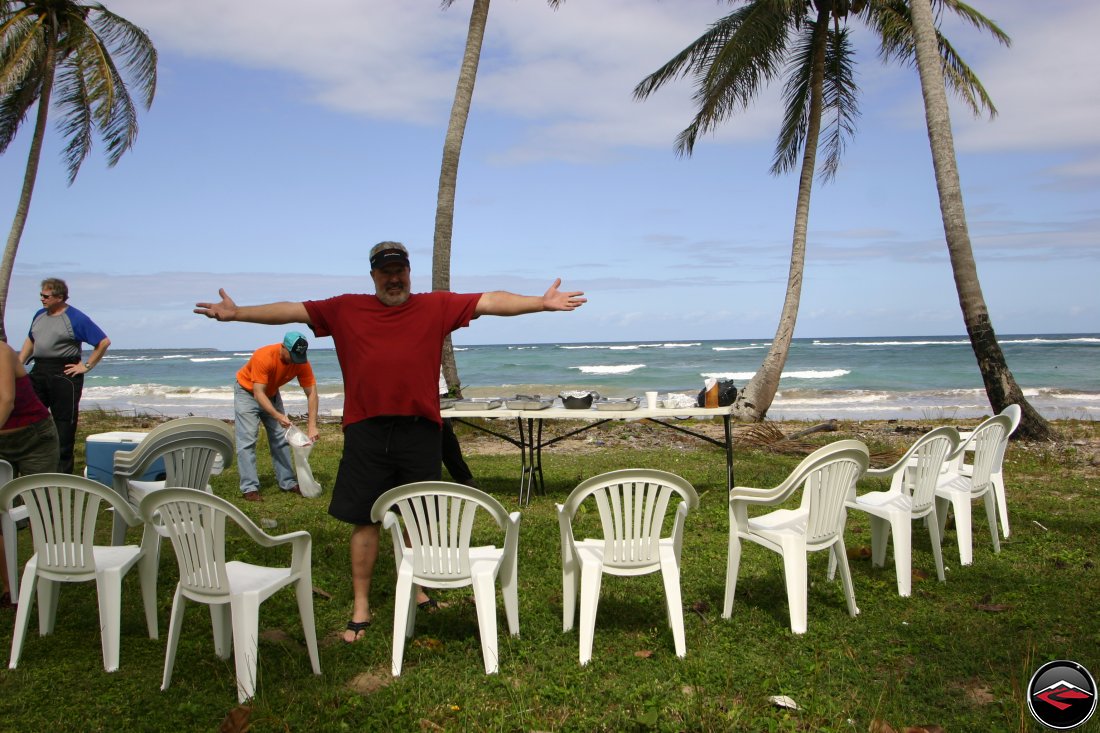 Lunch on the Beach in the Dominican Republic