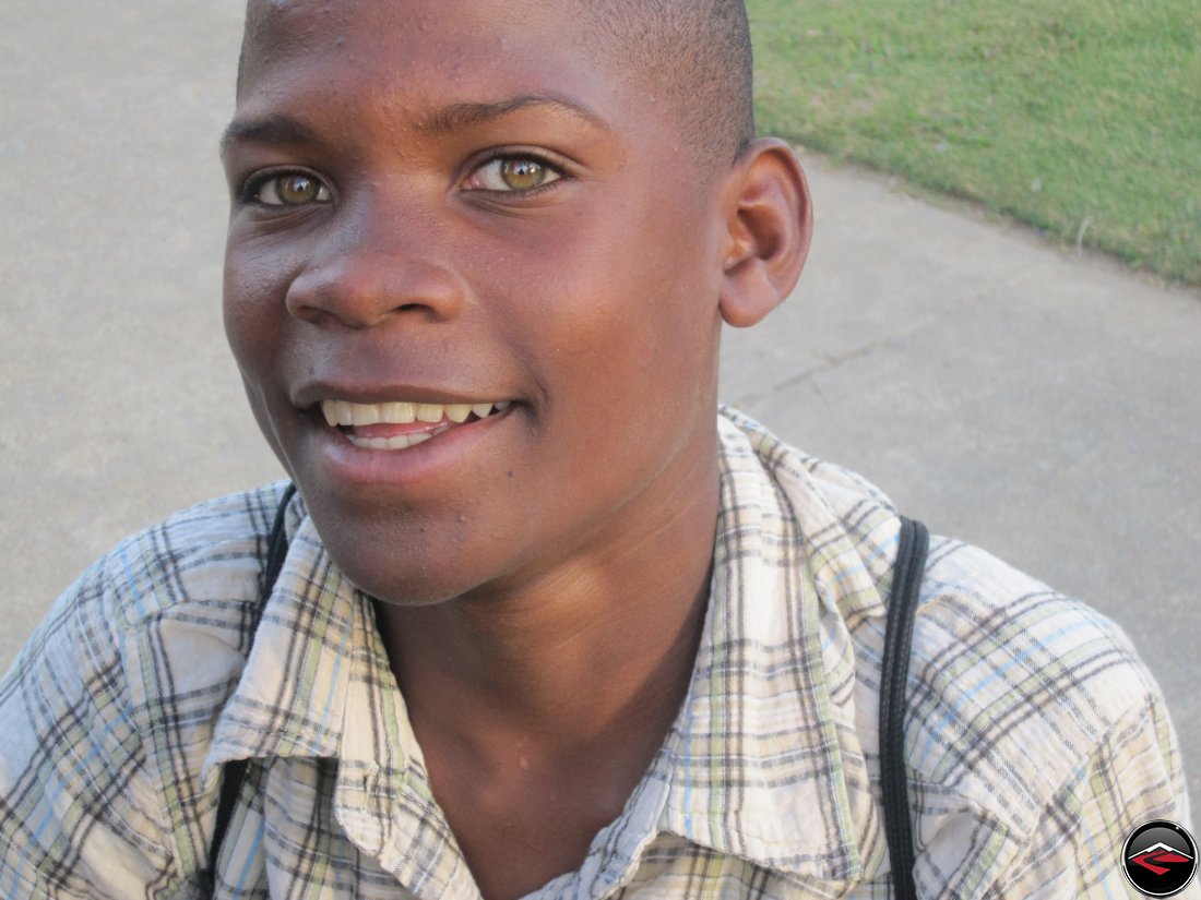 Local boy from the dominican rebupblic with bright, clear eyes