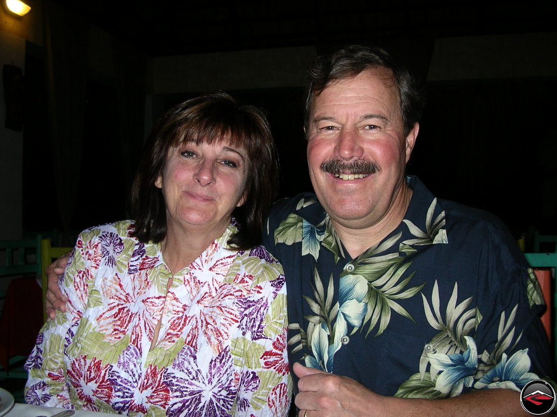 man and woman at dinner La Tambora Beach Resort