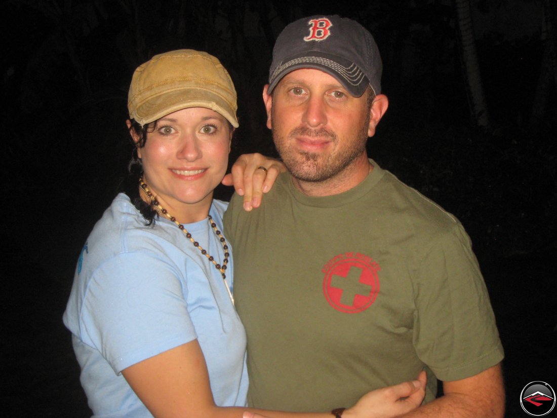 Man and woman portrait at sunset