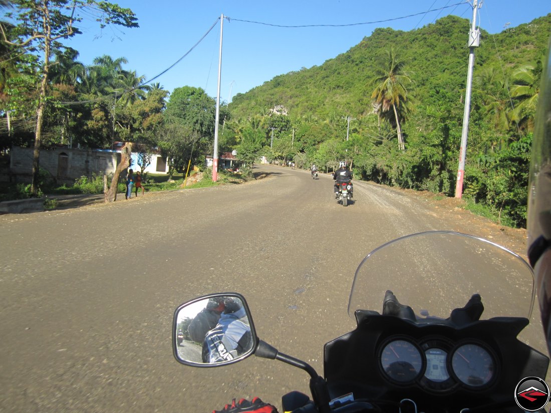 motorcycle riding the sun at our backs