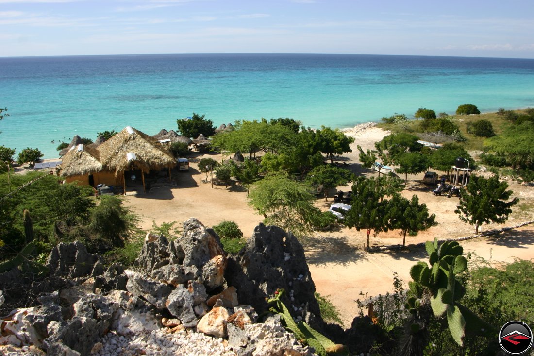 Caribbean beach overlook