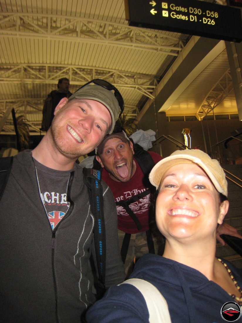 Photobomb on the escalator in Las Vegas