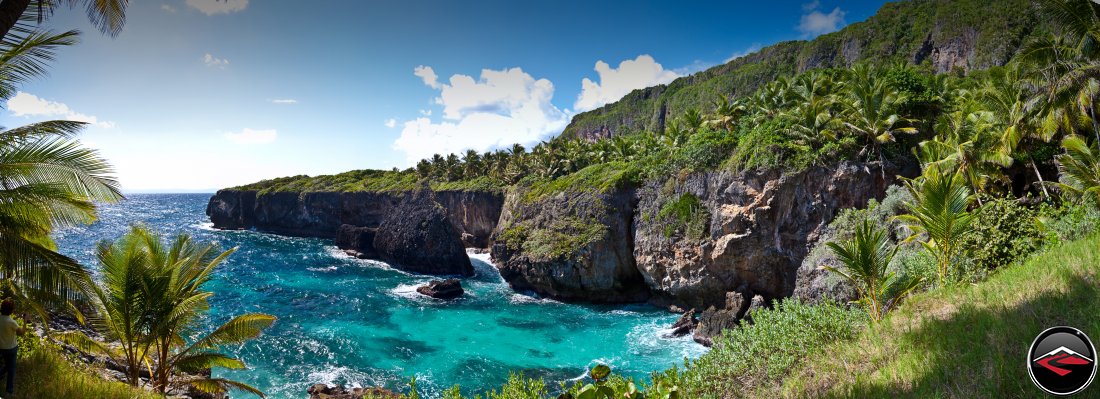 pretty beach wtih caribbean blue water