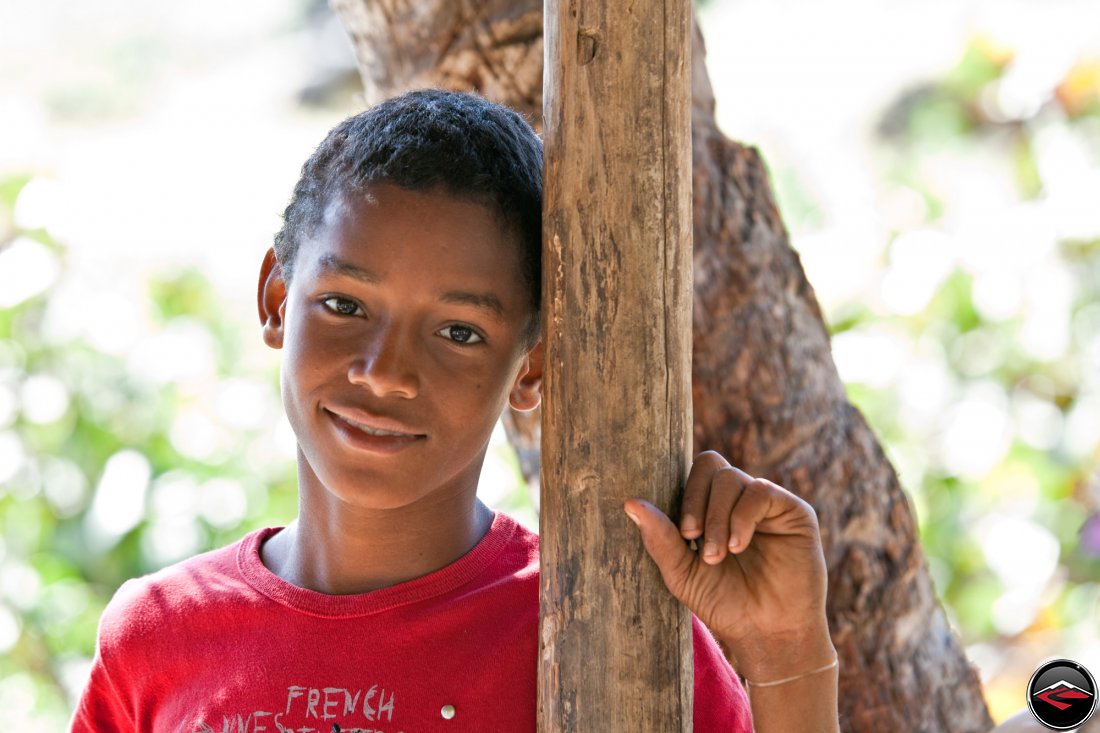 portrait of a dominican republic boy