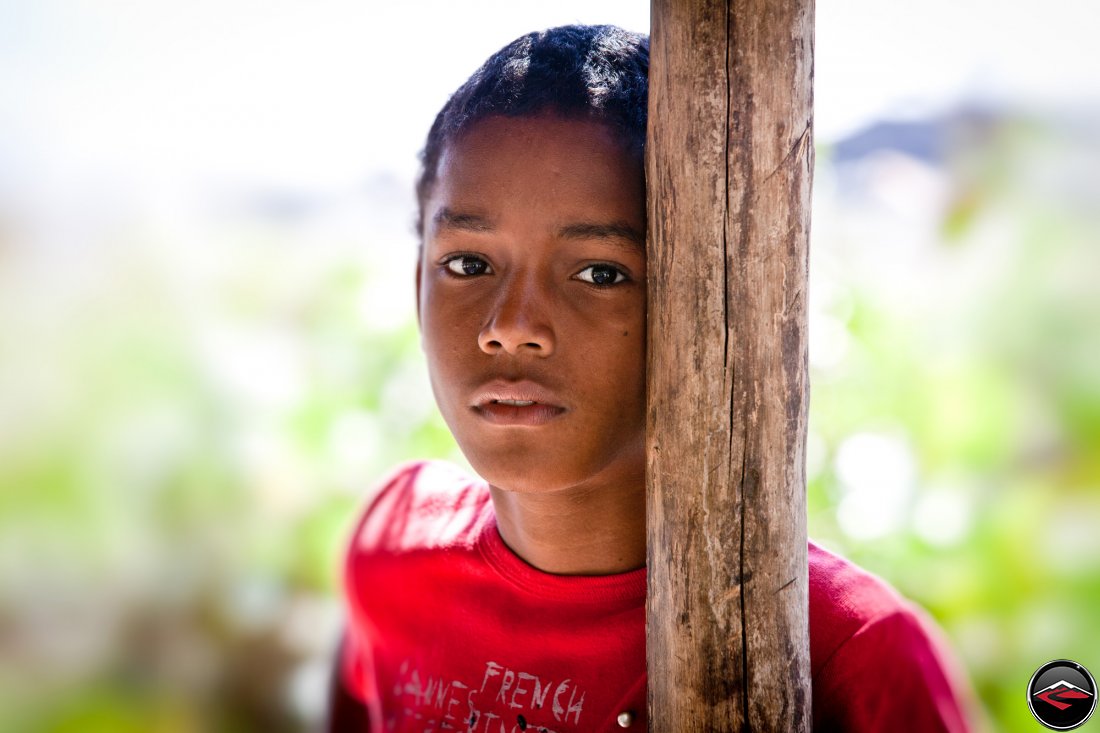 portrait of a dominican republic boy