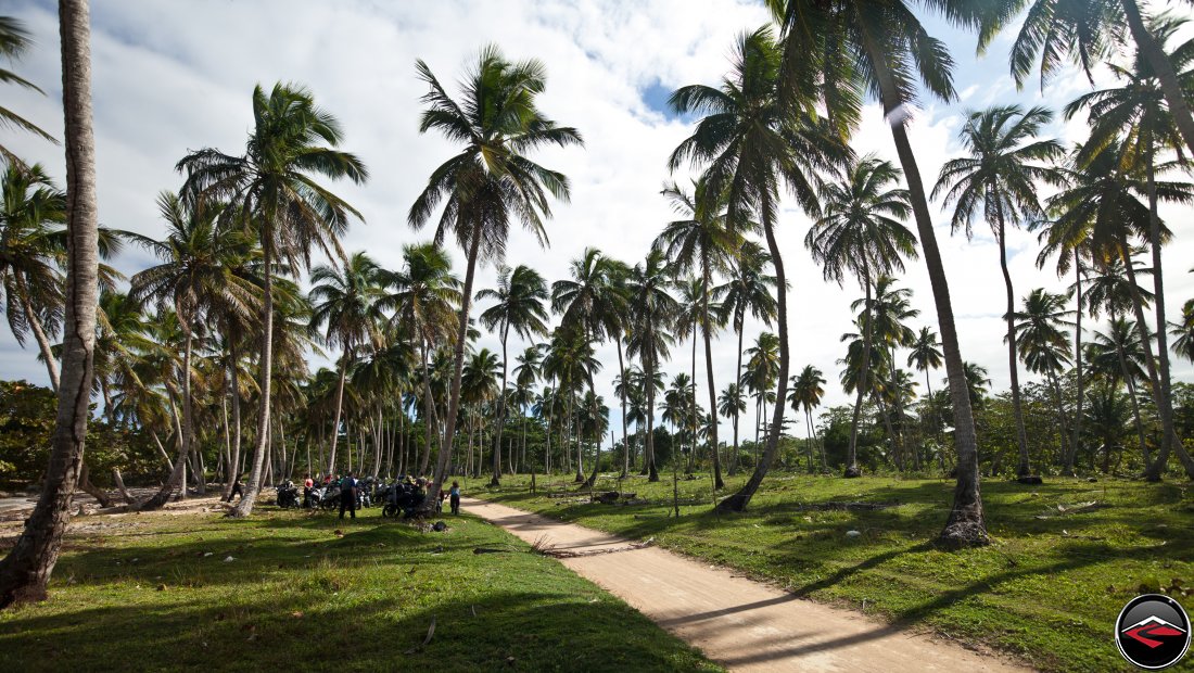 A dirt road leads up to the beach where we stopped for lunch in the Dominican Republic - Photo by Ryan
