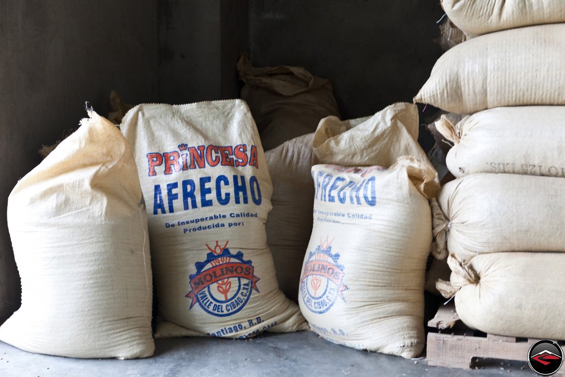 Princesa Afrecho Coffee Beans in the bag at Cafe Monte Alto in Jarabacoa Dominican Republic - photo by Ryan