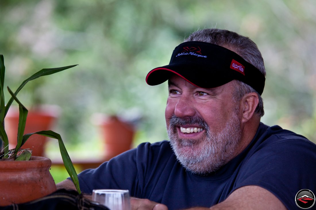 Gary enjoying lunch at Mi Vista Mountain Resort in the Dominican Republic