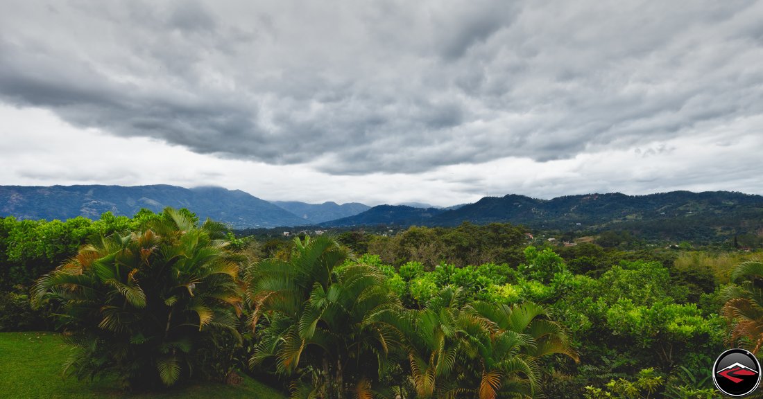 the view from the patio at Mi Vista Mountain Resort in the Dominican Republic