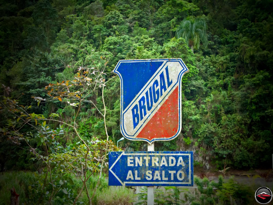 Street signs sponsored by Brugal Rum - Entrada Al Salto