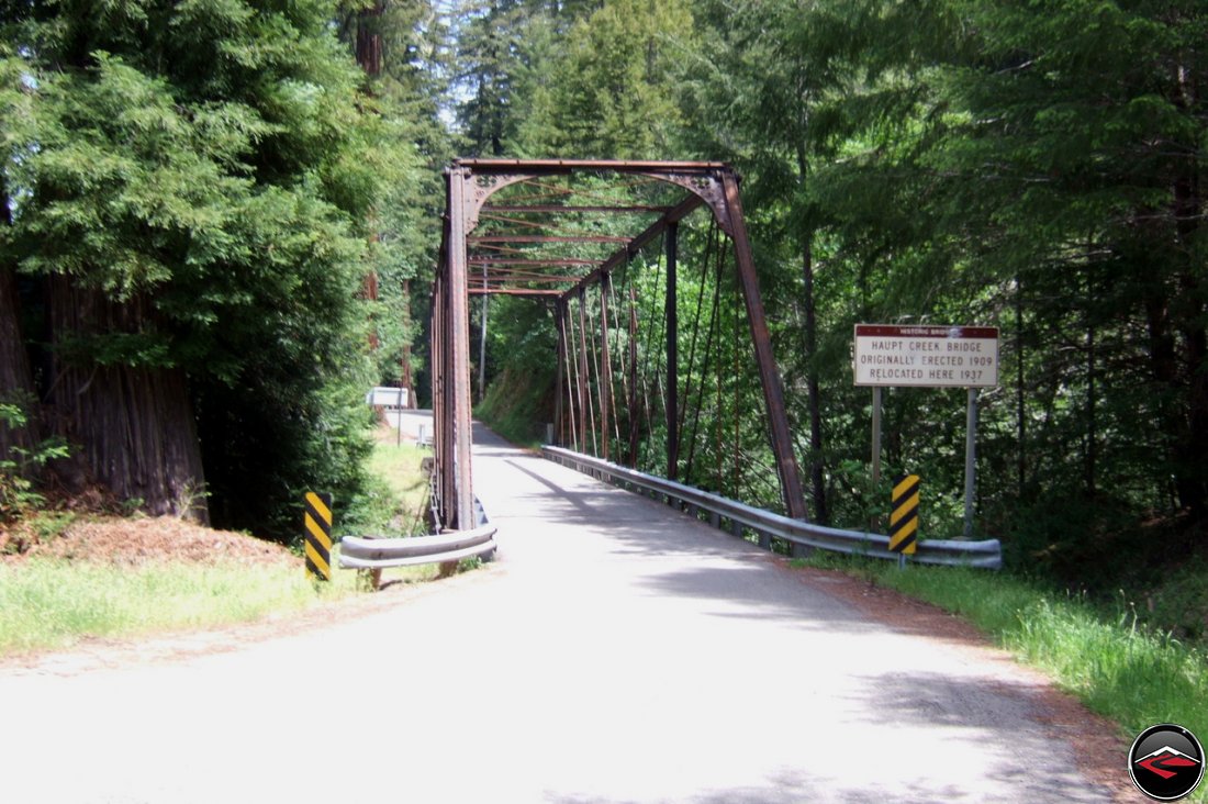 Single lane, Haupt Creek Bridge, along California Skaggs Springs Road