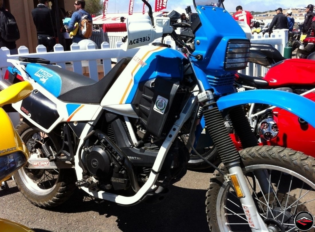Elusive and Desirable Cagiva/Ducati Elefant 650, in blue and white - not an Elephant