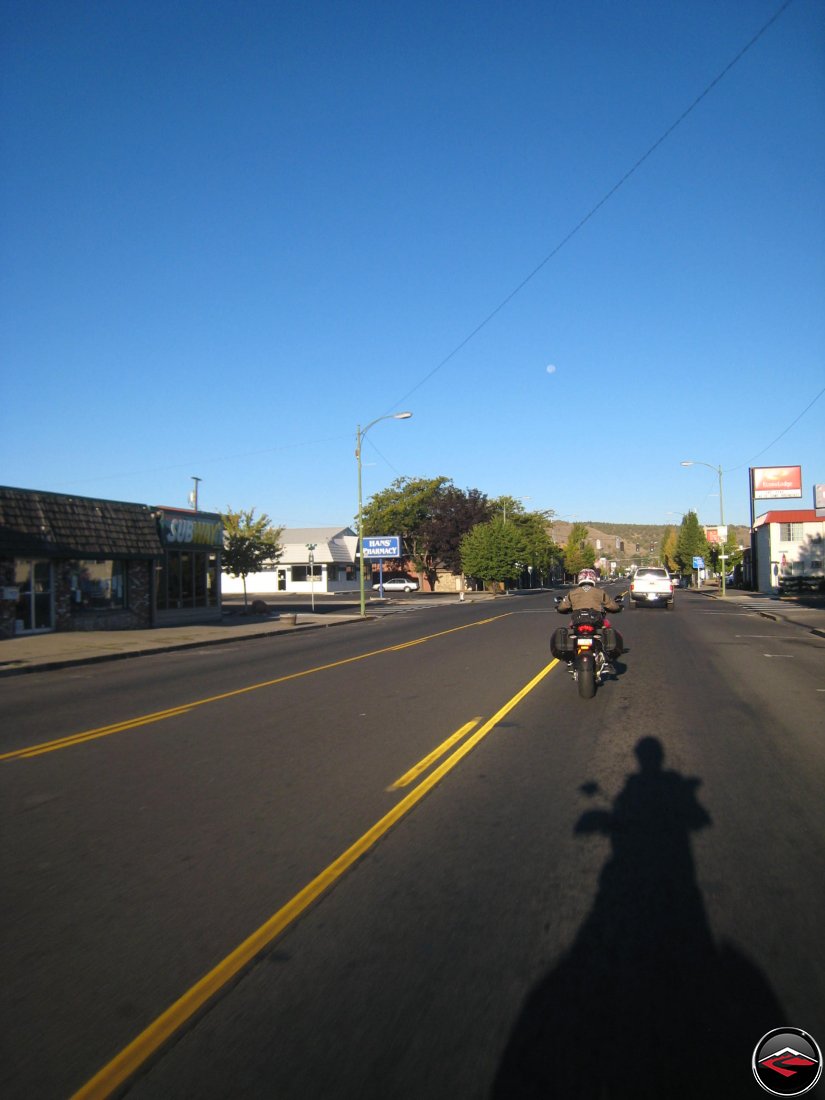 Leaving Prineville, Oregon early in the morning