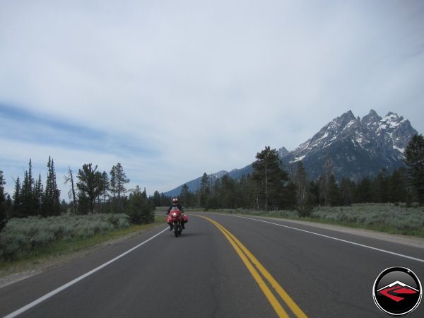Kris with the Tetons