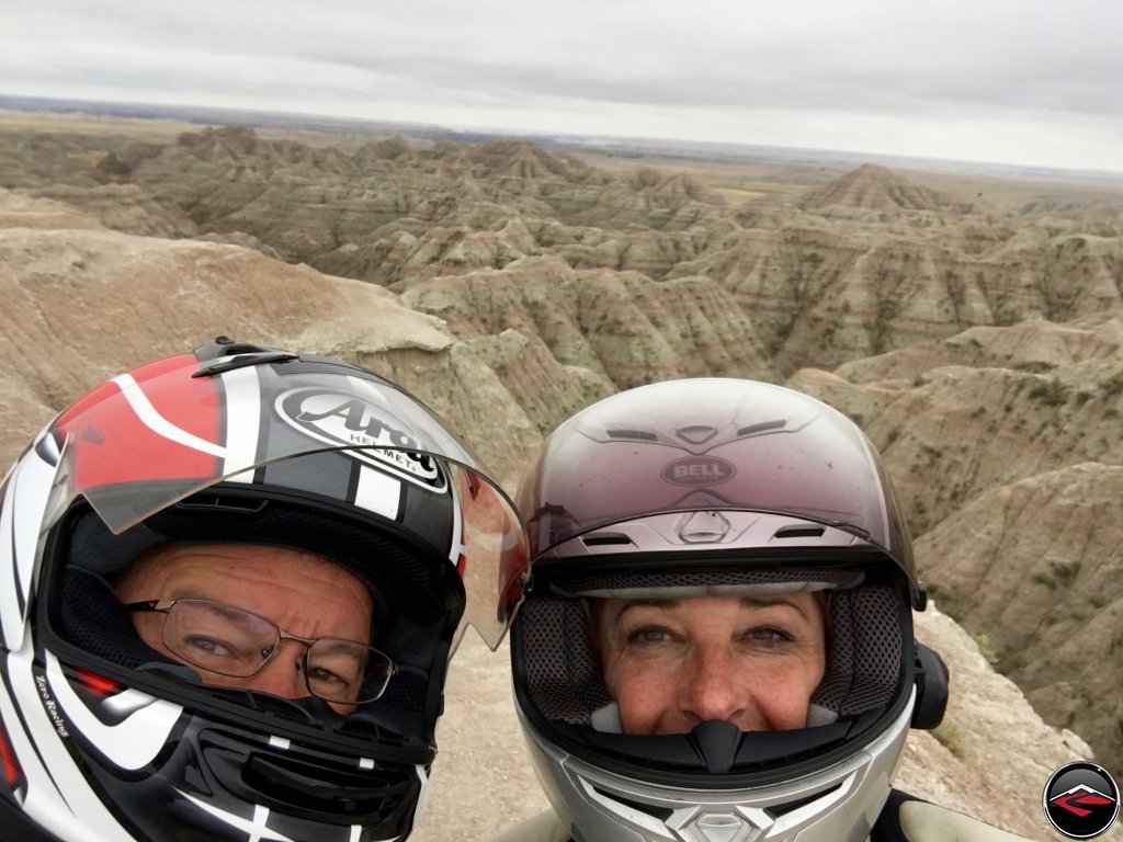 Shirley & Don selfie in Badlands