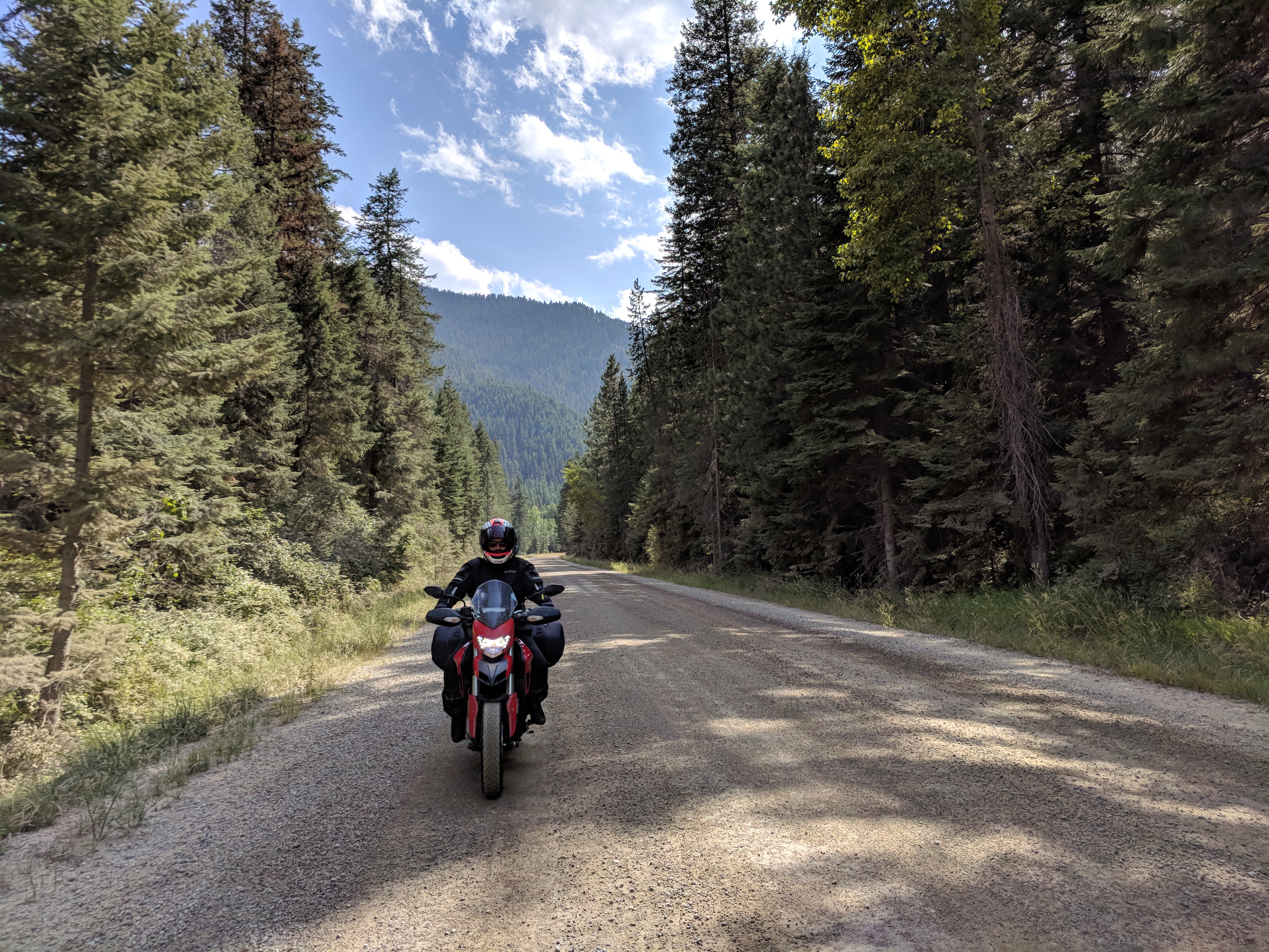 dirt road near St Regis